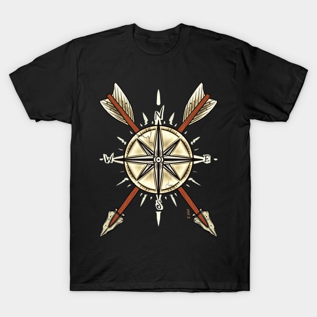 Vintage compass T-Shirt by Chillateez 